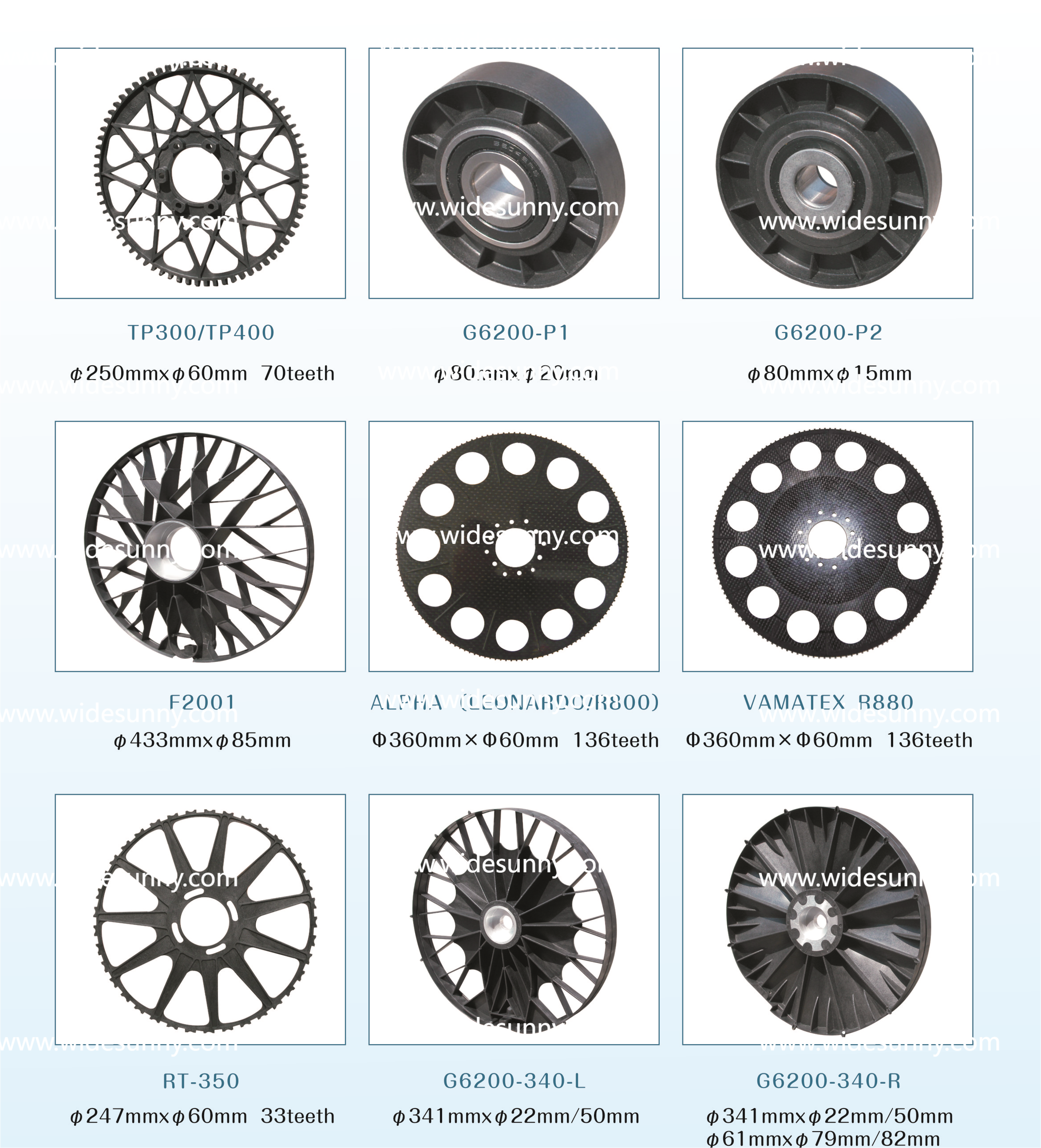 DRIVE WHEEL RAPIER LOOM SPARE PARTS